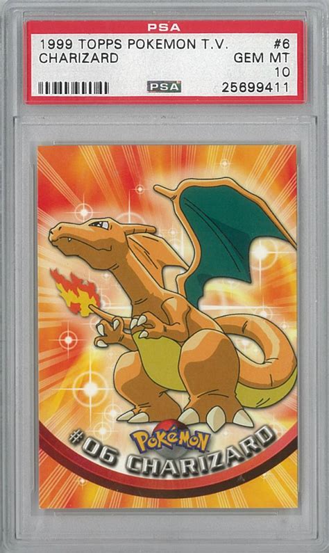 Topps charizard - Jan 6, 2024 · This 2000 Topps Pokemon TV Animation Clear Cards #06 Charizard #PC3 Excellent Mint is a must-have for any Pokemon TCG collector. The card features Charizard, the fan-favorite character in the Fire attribute, with a standard size and a regular finish. The card is made of plastic and is suitable for ages 6 and above. It is a rare find in English …